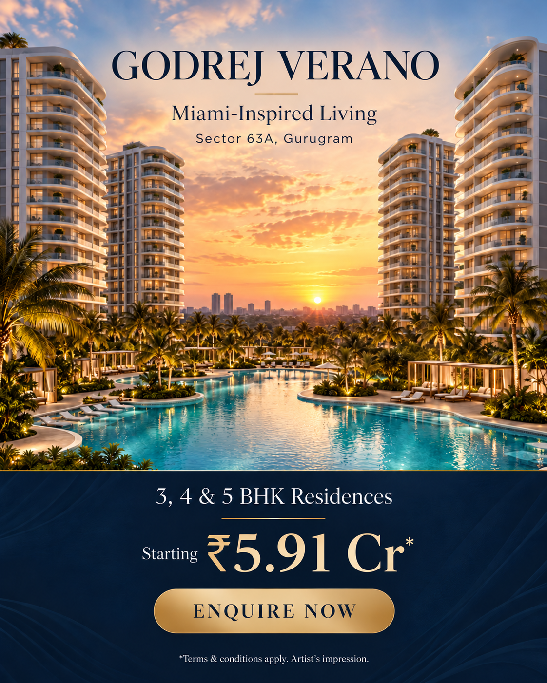 Godrej Verano popup with updated starting price